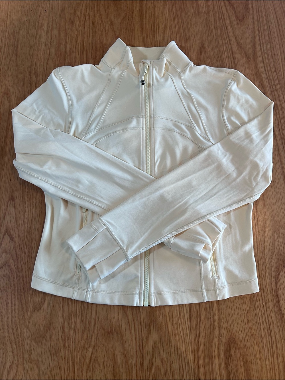 Lululemon Define Cropped Jacket Nulu - Buttercream Yellow Size 14 NWOT